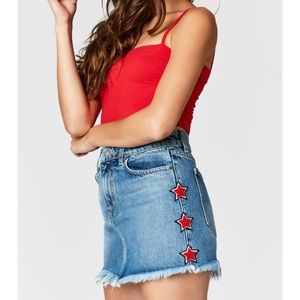 LF Carmar Colin skirt red star patches